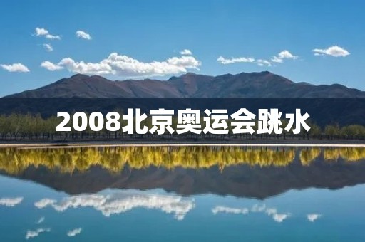 2008北京奥运会跳水：中国队创历史性的8金1银