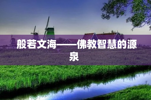 般若文海——佛教智慧的源泉 般若文海——佛教智慧的源泉