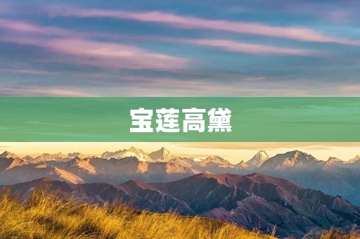 宝莲高黛:独树一帜的中国化妆品品牌 宝莲高黛:独树一帜的中国化妆品品牌