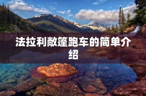 法拉利敞篷跑车的简单介绍