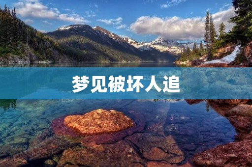 梦见被坏人追：分析梦境中的逃避与挑战