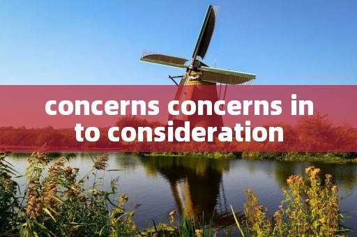 concerns concerns into consideration