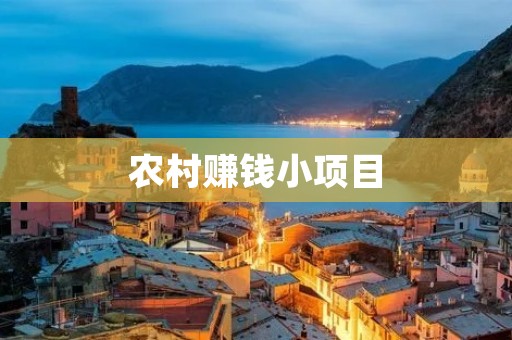 农村赚钱小项目：打造乡村旅游度假村