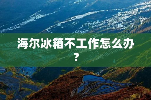 海尔冰箱不工作怎么办?
