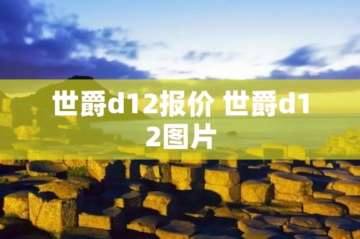 世爵d12报价 世爵d12图片 世爵d12报价 世爵d12图片