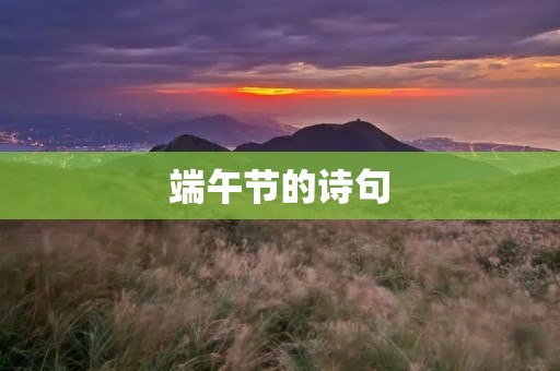 端午节的诗句