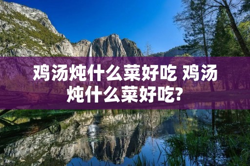 鸡汤炖什么菜好吃 鸡汤炖什么菜好吃?