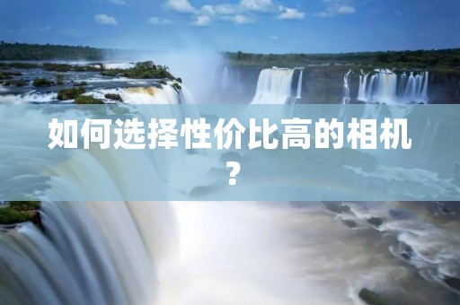 如何选择性价比高的相机？