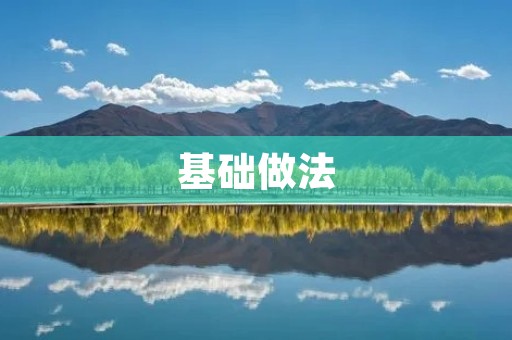 基础做法：让你的厨艺更上一层楼