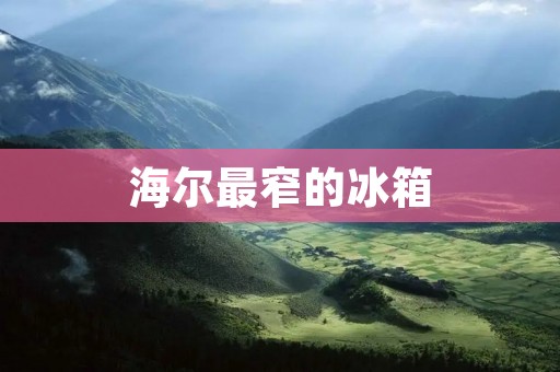 海尔最窄的冰箱:让小户型也能拥有大容量的冰箱 海尔最窄的冰箱:让小户型也能拥有大容量的冰箱