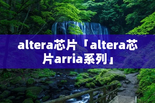 altera芯片「altera芯片arria系列」