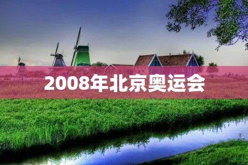 2008年北京奥运会：一场无与伦比的盛会