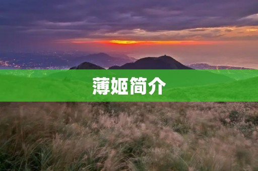 薄姬简介