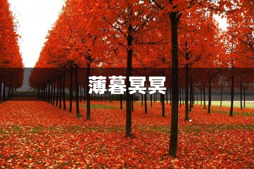薄暮冥冥:一个寓意深刻的夜晚景象 薄暮冥冥:一个寓意深刻的夜晚景象