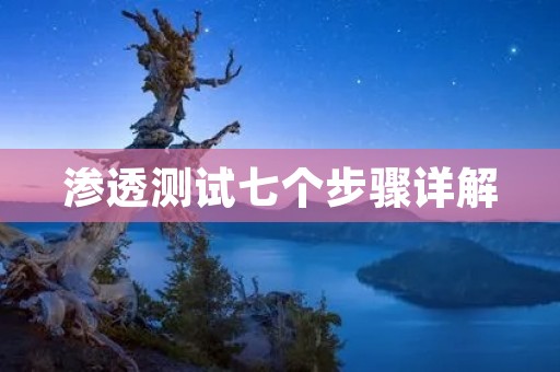 渗透测试七个步骤详解