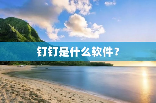 钉钉是什么软件？