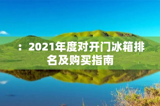 :2021年度对开门冰箱排名及购买指南 :2021年度对开门冰箱排名及购买指南