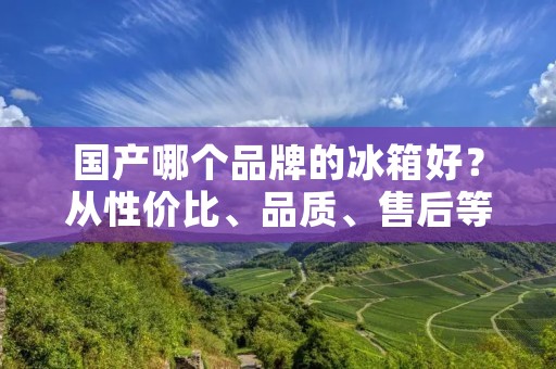 国产哪个品牌的冰箱好?从性价比、品质、售后等方面分析