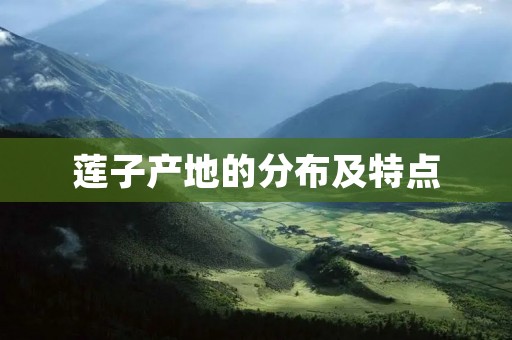 莲子产地的分布及特点