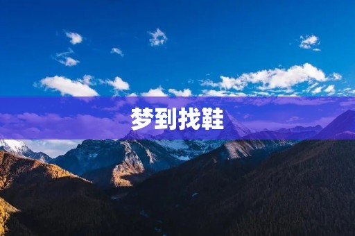 梦到找鞋：解梦与心理分析