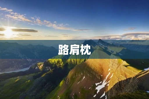 路肩枕:道路安全的必备配件 路肩枕:道路安全的必备配件