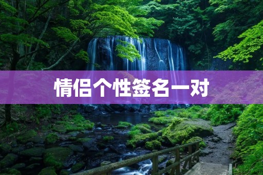情侣个性签名一对