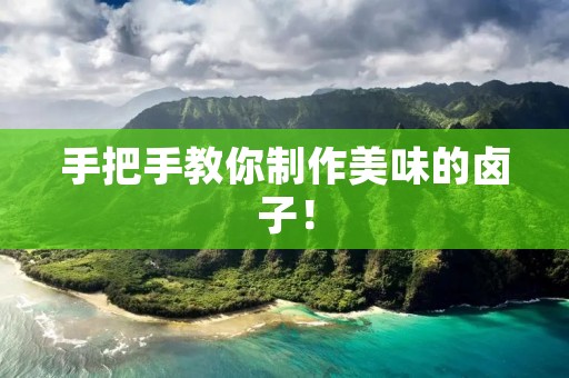 手把手教你制作美味的卤子! 手把手教你制作美味的卤子!