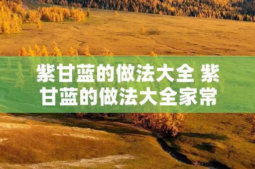 紫甘蓝的做法大全 紫甘蓝的做法大全家常 紫甘蓝的做法大全 紫甘蓝的做法大全家常