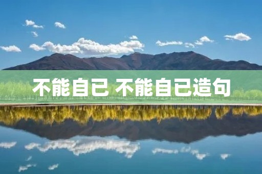 不能自已 不能自已造句