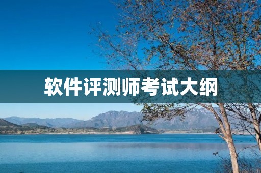 软件评测师考试大纲