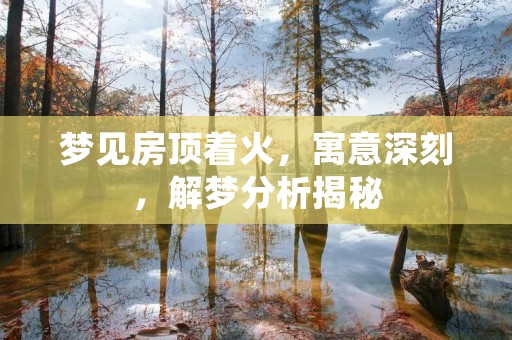 梦见房顶着火，寓意深刻，解梦分析揭秘