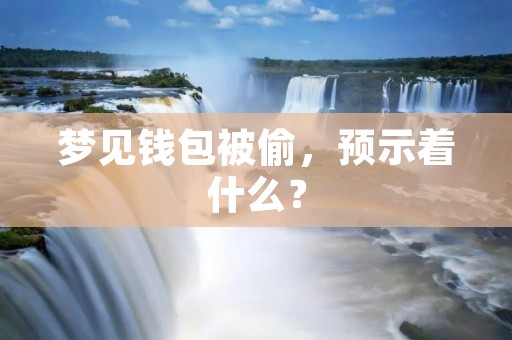 梦见钱包被偷，预示着什么？