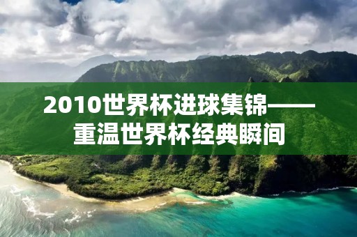 2010世界杯进球集锦——重温世界杯经典瞬间