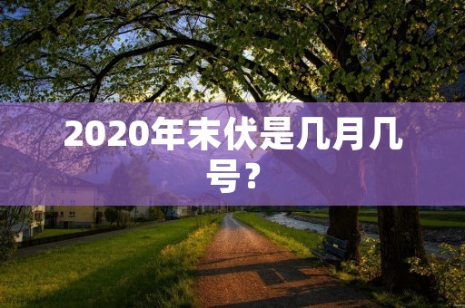 2020年末伏是几月几号？