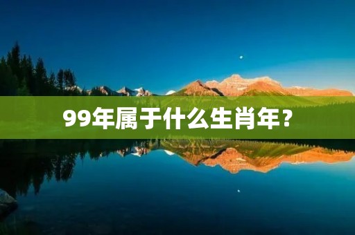 99年属于什么生肖年?