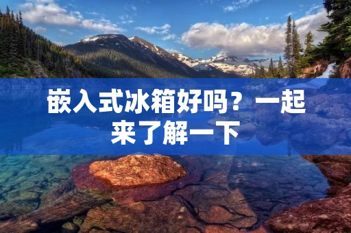 嵌入式冰箱好吗？一起来了解一下