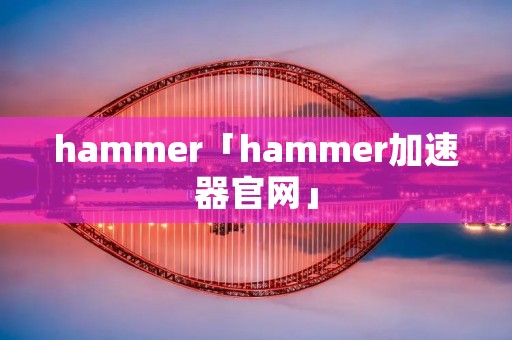 hammer「hammer加速器官网」