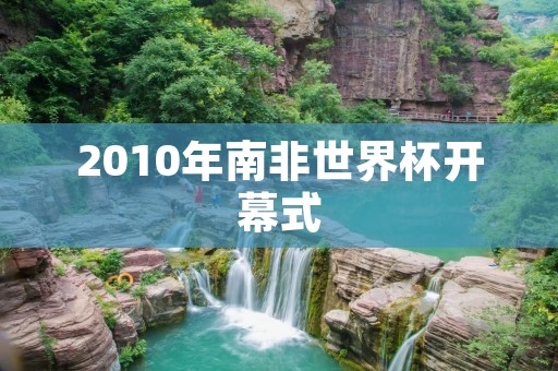 2010年南非世界杯开幕式：璀璨的文化盛宴