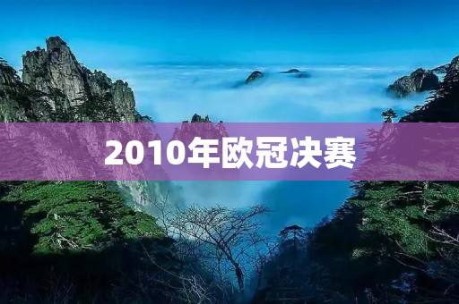 2010年欧冠决赛：梦幻之夜的重现