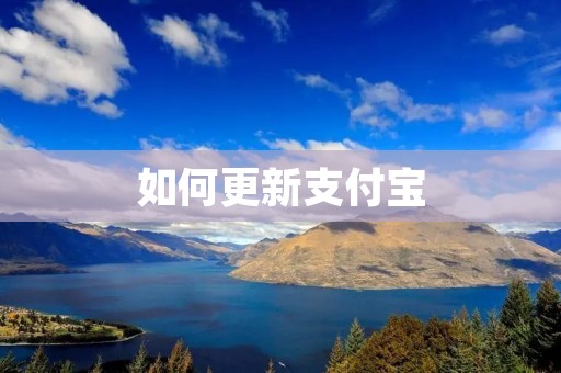 如何更新支付宝 如何更新支付宝