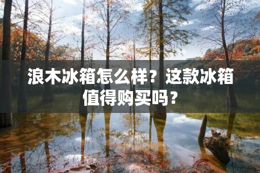 浪木冰箱怎么样？这款冰箱值得购买吗？
