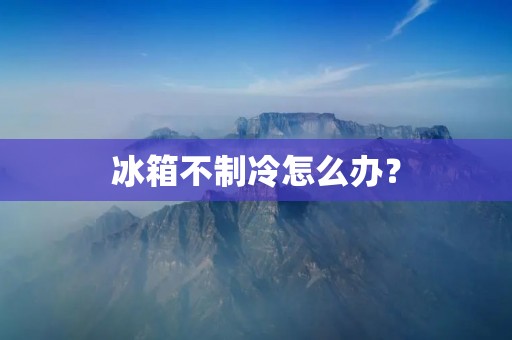 冰箱不制冷怎么办？