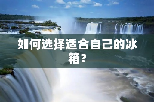 如何选择适合自己的冰箱？