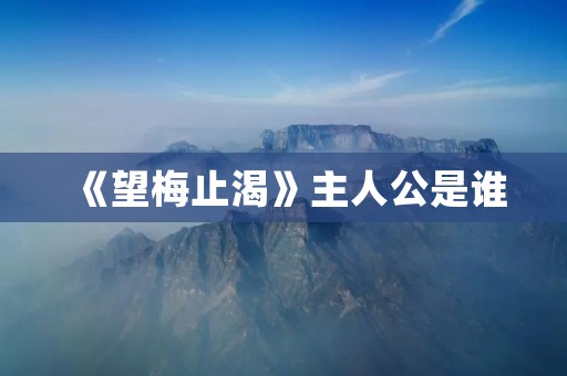 《望梅止渴》主人公是谁