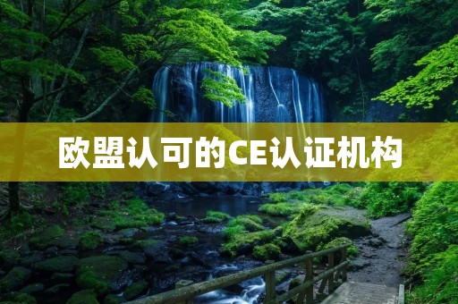 欧盟认可的CE认证机构：保障您的产品质量与安全