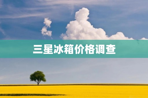 三星冰箱价格调查:市场参差不齐,如何选择最划算的产品?