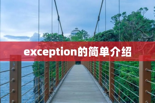 exception的简单介绍 exception的简单介绍