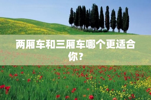 两厢车和三厢车哪个更适合你?