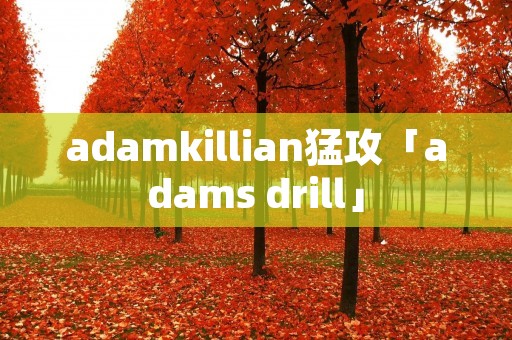 adamkillian猛攻「adams drill」 adamkillian猛攻「adams drill」