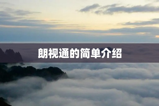 朗视通的简单介绍 朗视通的简单介绍